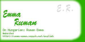 emma ruman business card